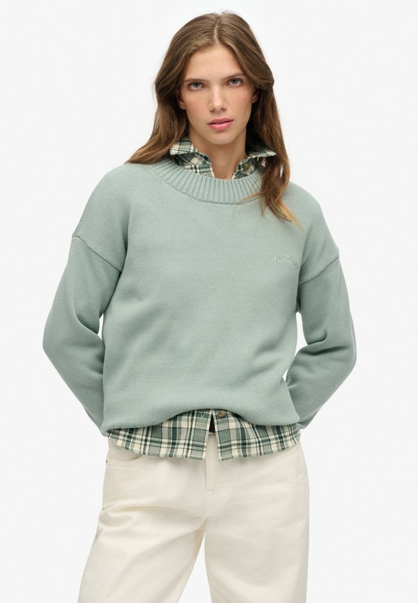 Superdry & Co ESSENTIAL CREW NECKLINE - Jumper - light jade green