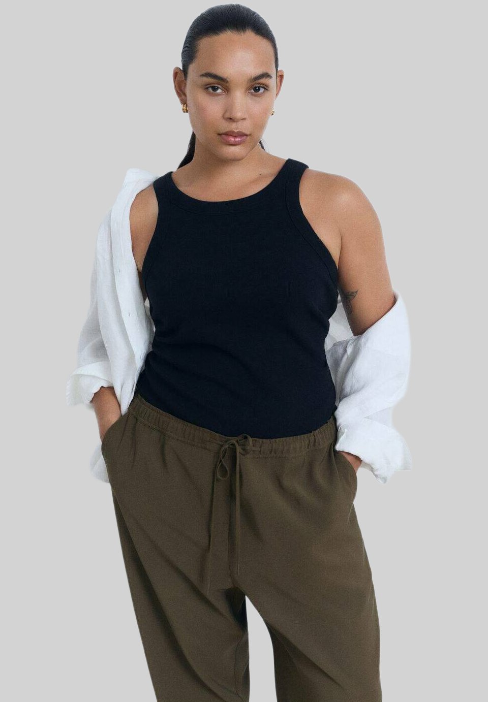 Mango DRAWSTRING FLOWY