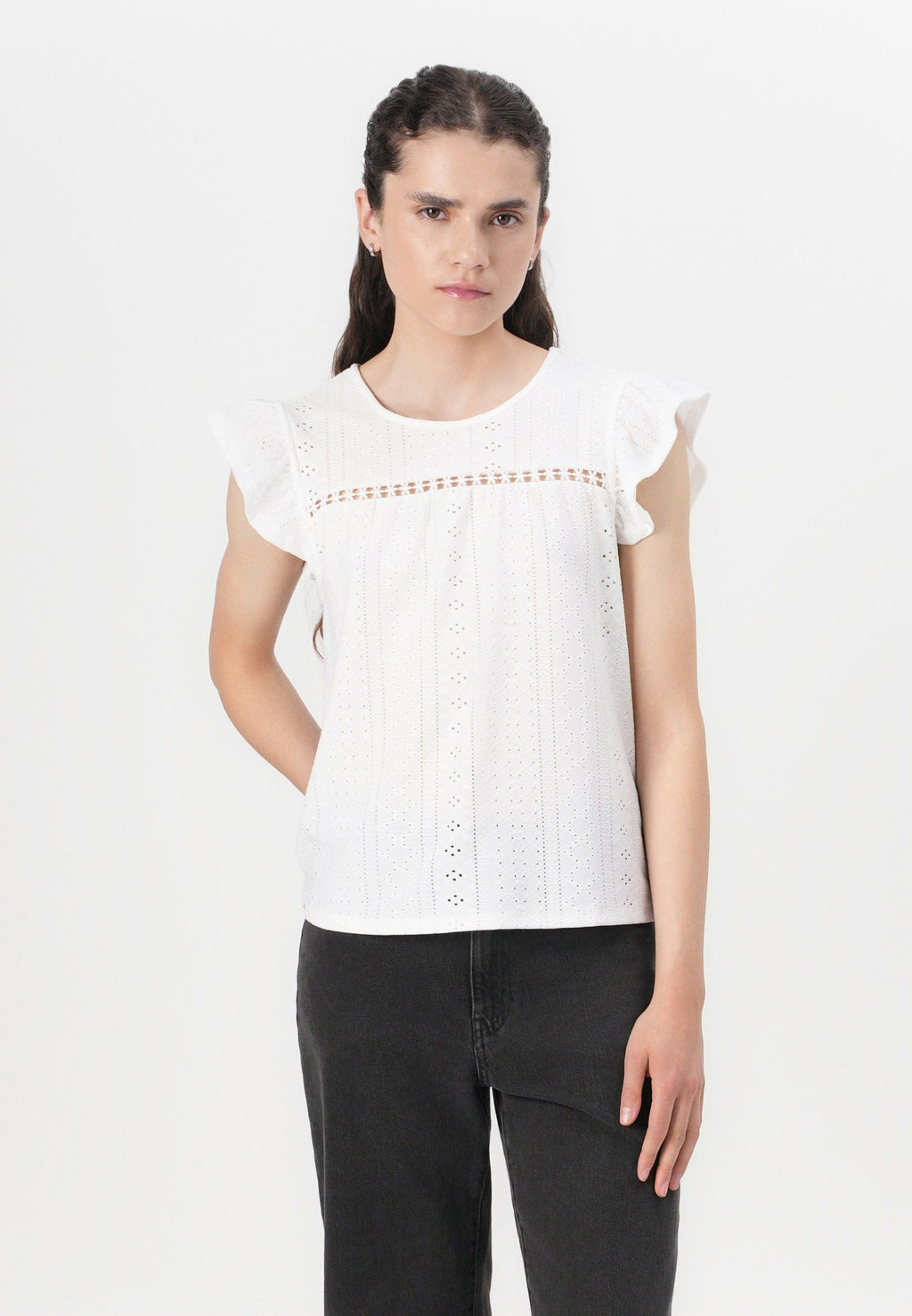 VILA sleeve VIPOINTA Round neck