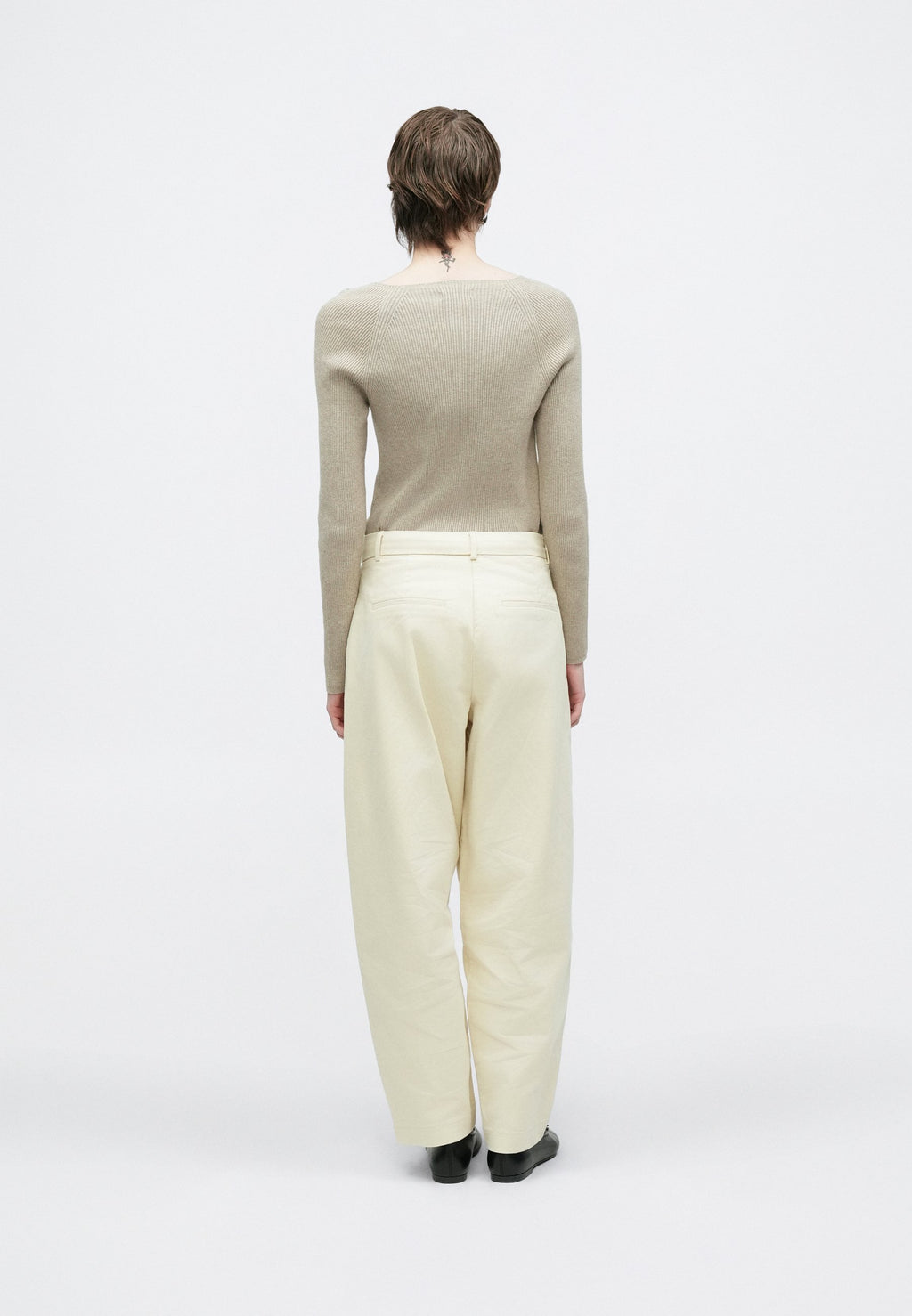 Selected Barrel fit mid waist