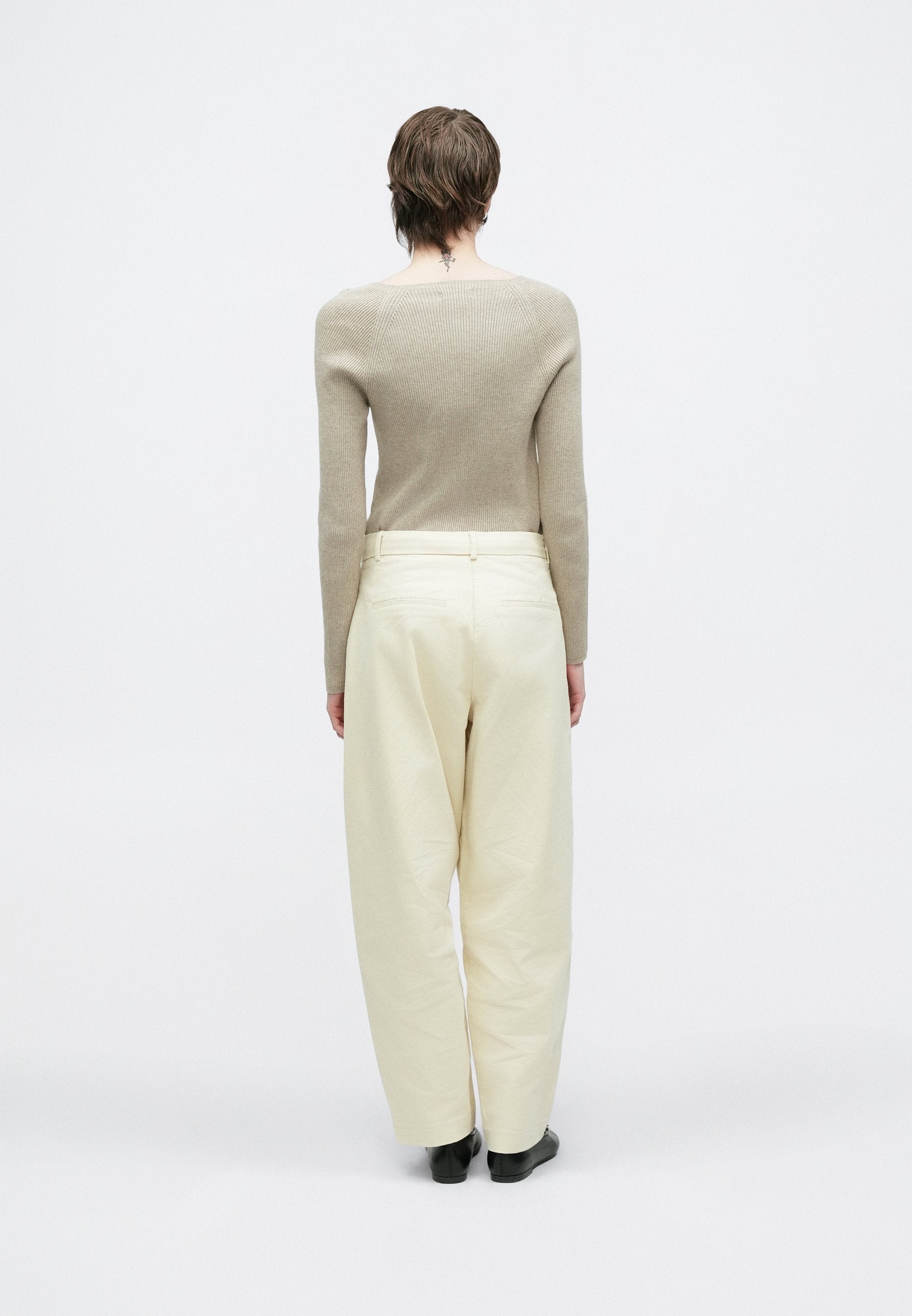 Selected Barrel fit mid waist