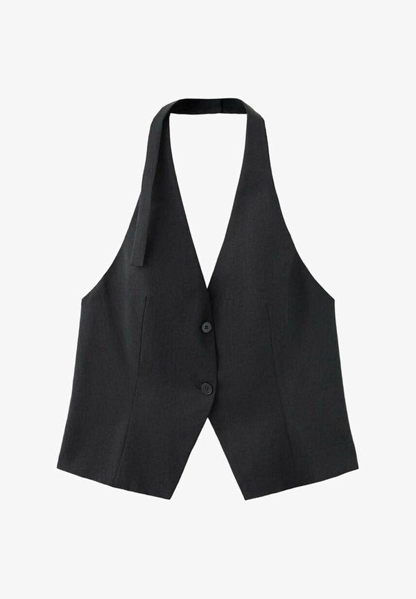 Mango ADULT - Waistcoat - black