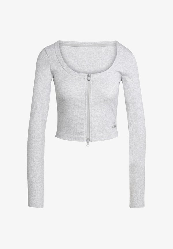 adidas Sportswear Cardigan - light grey heather