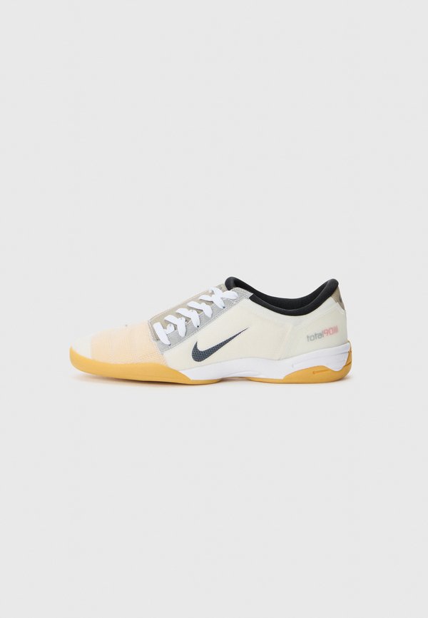 Nike Sportswear T90 UNISEX - Trainers - white/black/gum light brown/white-varsity red