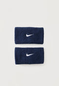 Nike Performance CLASSIC DOUBLEWIDE WRISTBANDS UNISEX 2 PACK - Sweatband - dark blue/white