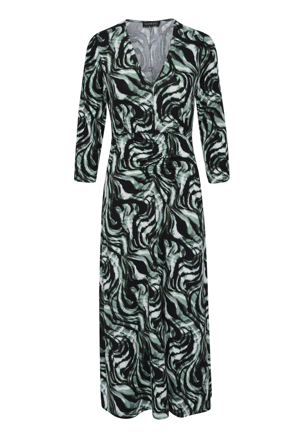 Soaked in Luxury HANADI PRINTED V-NECK