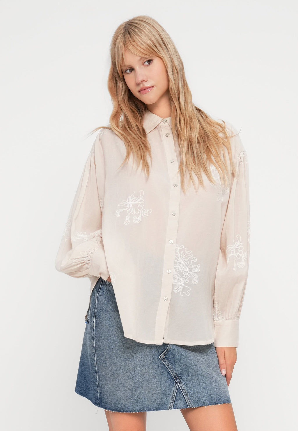 VILA VIFARIA EMBROIDERY SHIRT