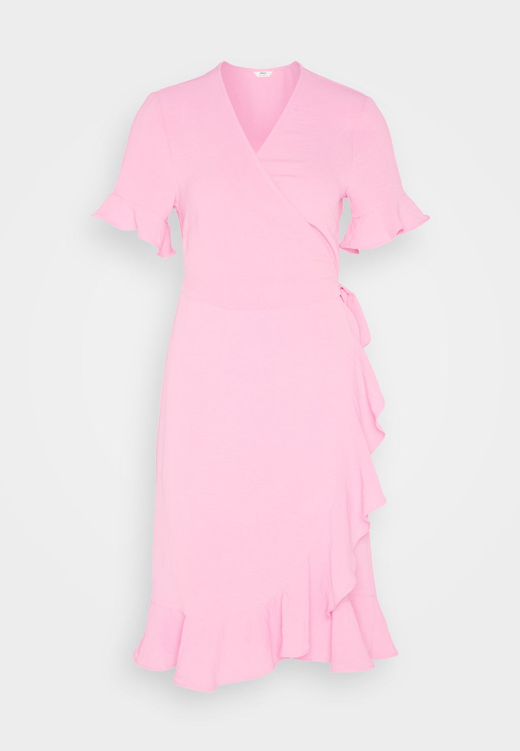 ONLY ONLMETTE WRAP FRILL DRESS