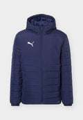 Puma TEAMADDITIONS HOODED PADDED JACKET - Winter jacket - navy/silver-coloured