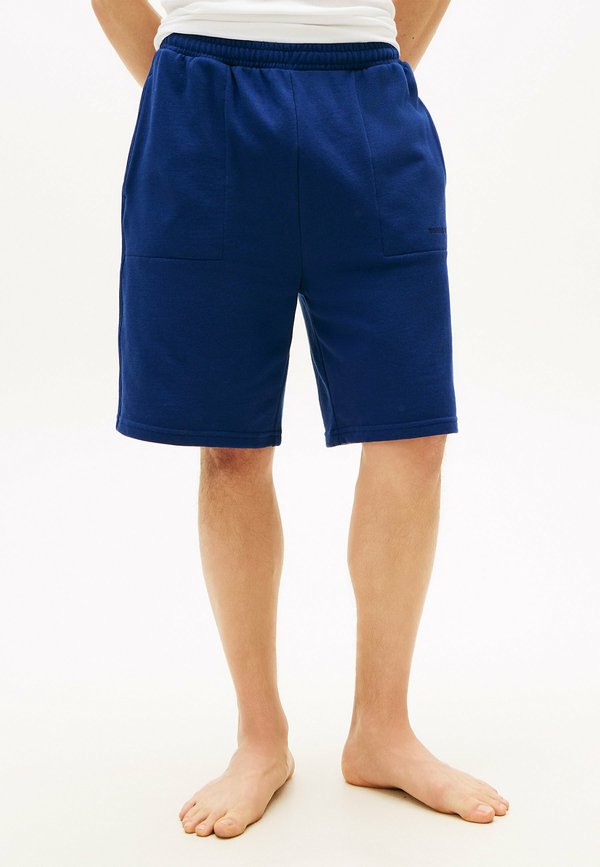 Tommy Hilfiger ESSENTIAL LOGO TERRY LOUNGE SHORTS - Pyjama bottoms - preppy navy