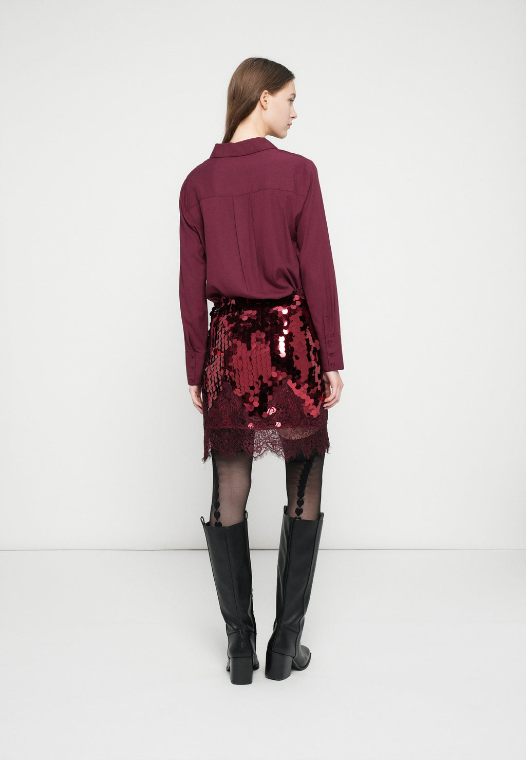 Never Fully Dressed MINI LARGE SEQUIN SKIRT