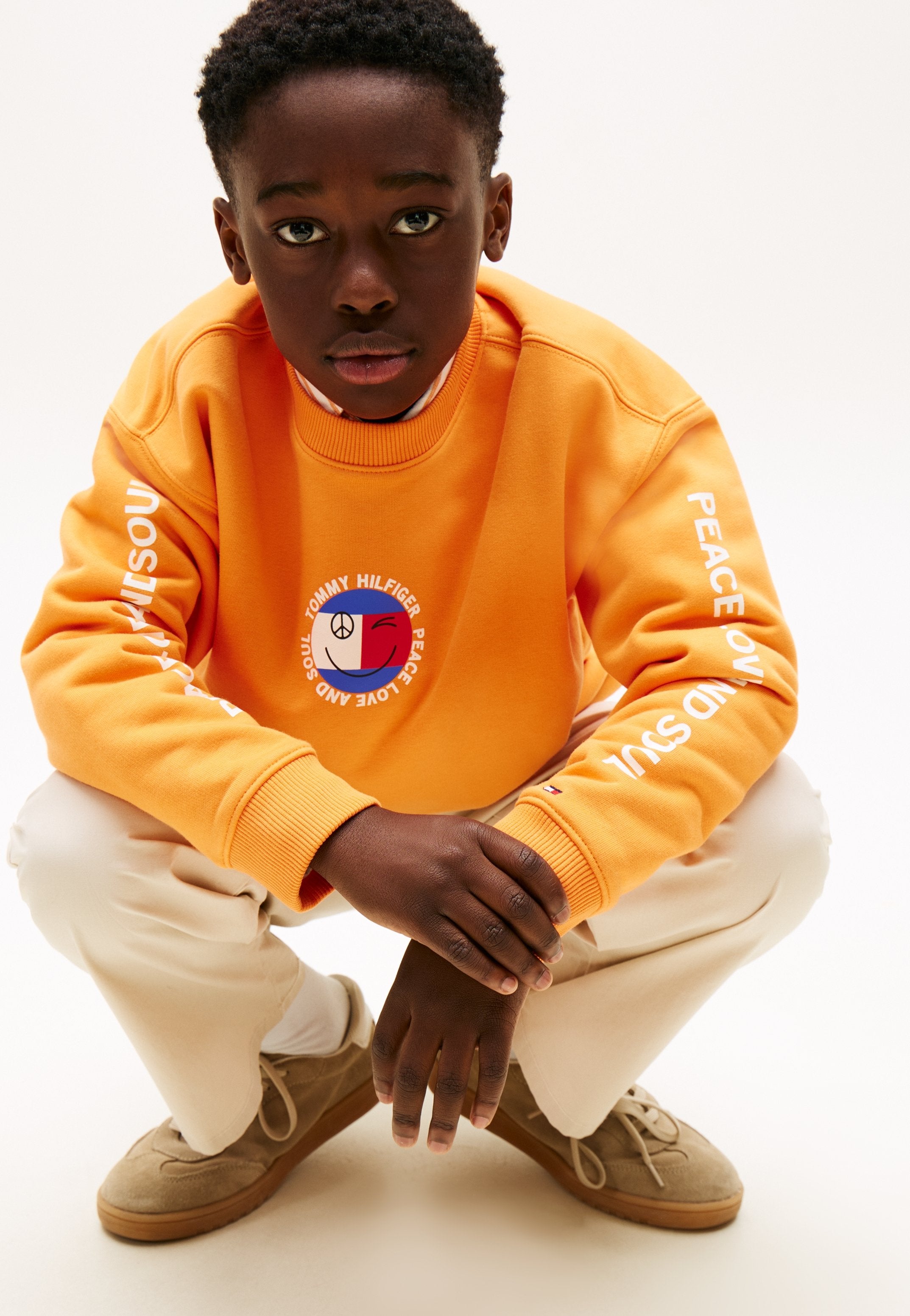 SMILEY FLAG BACK LOGO TERRY SWEATSHIRT Media 5