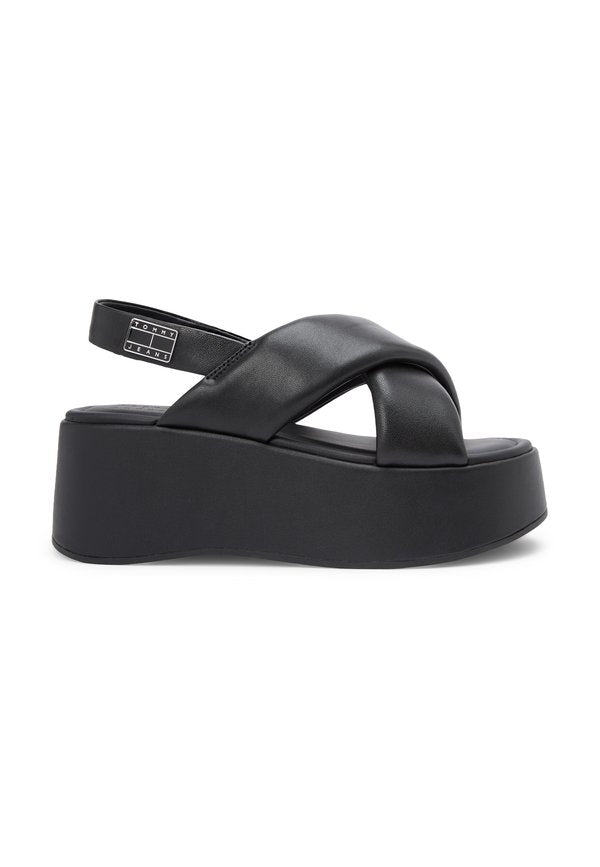 Tommy Jeans PADDED STRAP WEDGE SANDALS