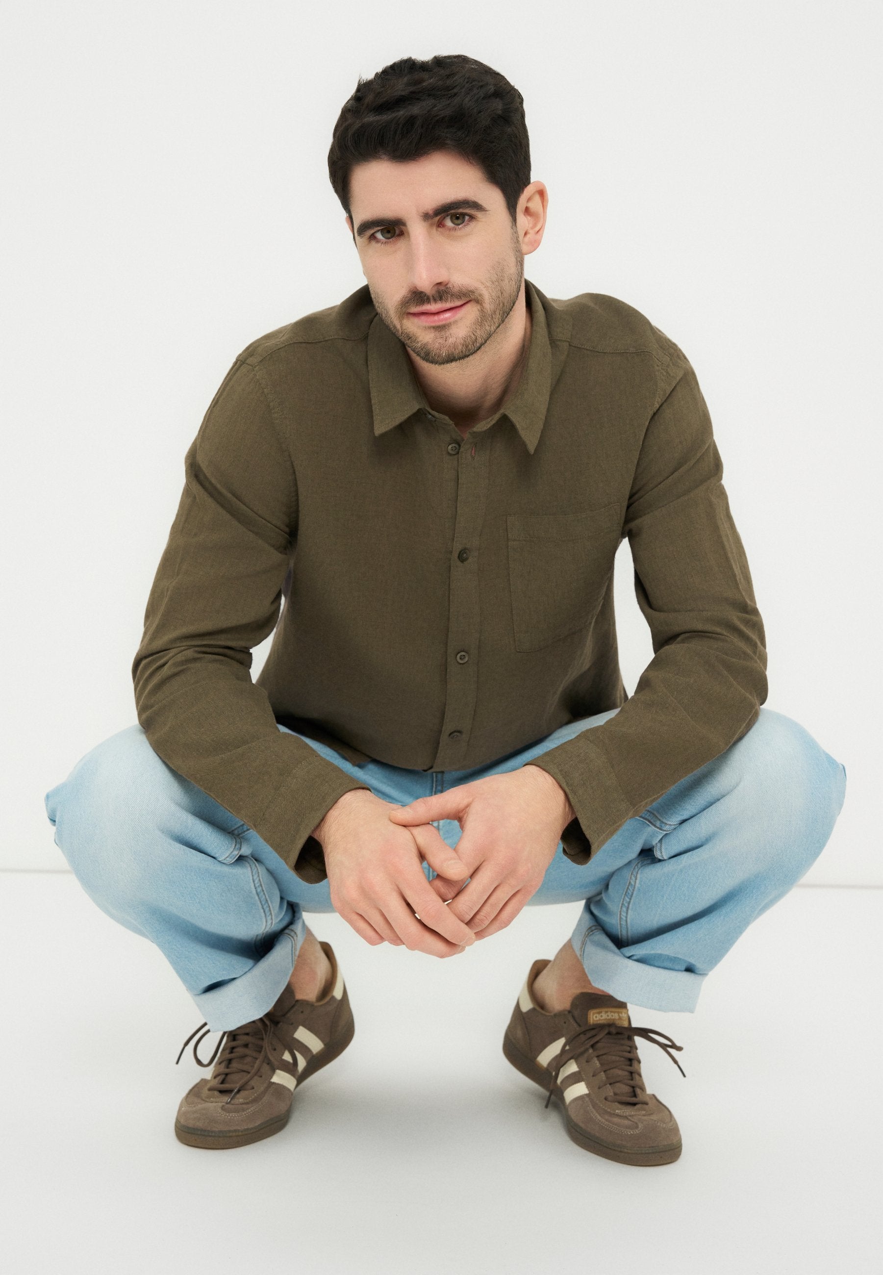 Pier One LINEN MIX SHIRT