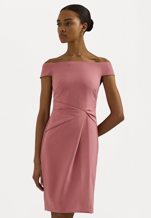 Lauren Ralph Lauren CREPE OFF THE SHOULDER COCKTAIL DRESS