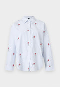 Vero Moda VMTIRA SHIRT - Button-down blouse - bright white/blue