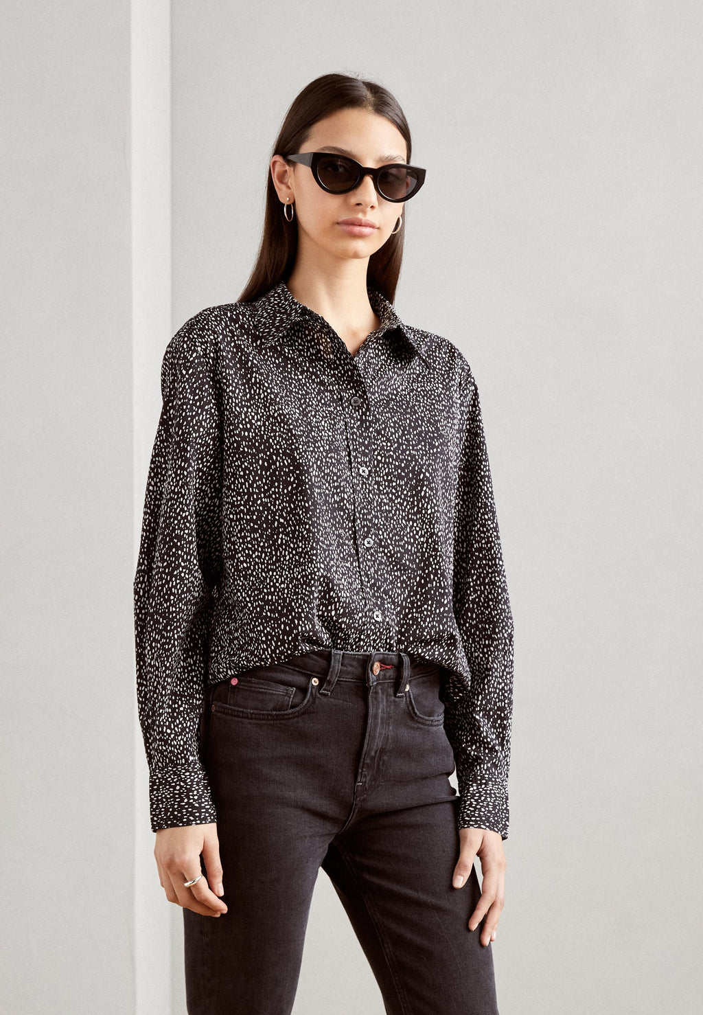 Marc O'Polo SHARP SLEEVE BUTTON PLACKET PRINTED