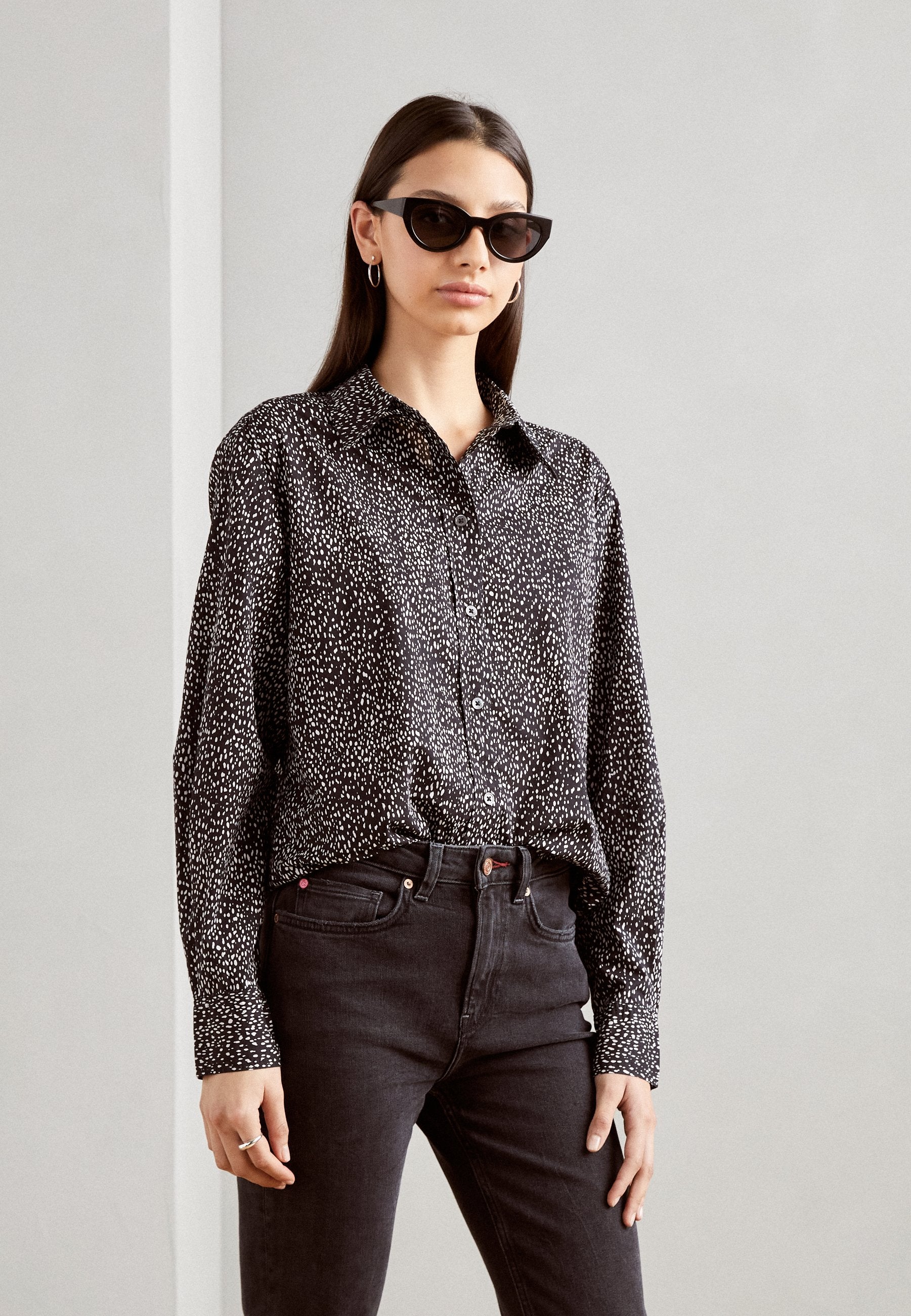 Marc O'Polo SHARP SLEEVE BUTTON PLACKET PRINTED