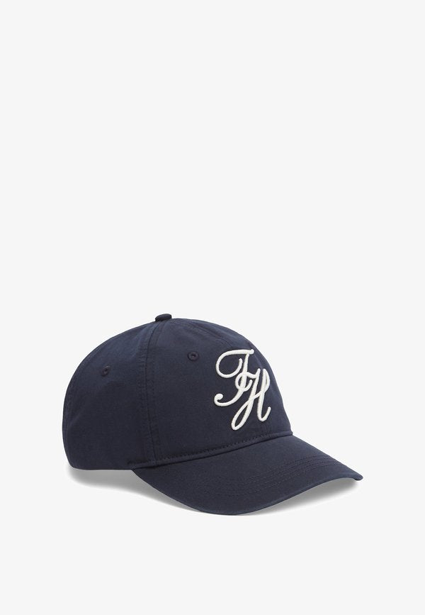 Tommy Hilfiger LOGO EMBROIDERY TWILL BASEBALL CAP - Cap - space blue