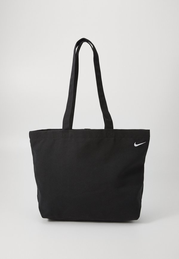 Nike Sportswear HERITAGE TOTE UNISEX - Tote bag - black/volt/white