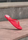adidas Originals ADI SUN - T-bar sandals - semi lucid red/footwear white