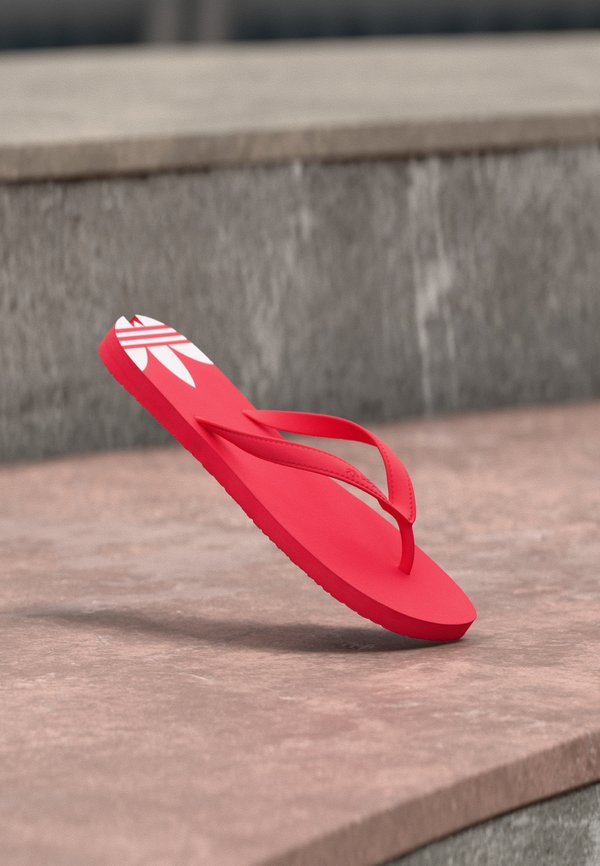 adidas Originals ADI SUN - T-bar sandals - semi lucid red/footwear white