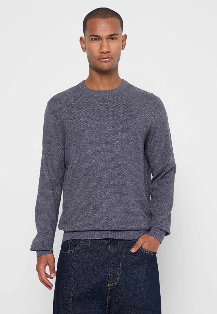 PULLOVER CREW NECK MID BLUE Media 1