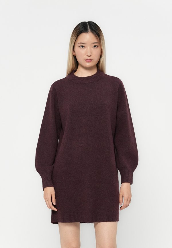 Vero Moda Knitted VMBESTI Short - Jumper dress - wine tasting