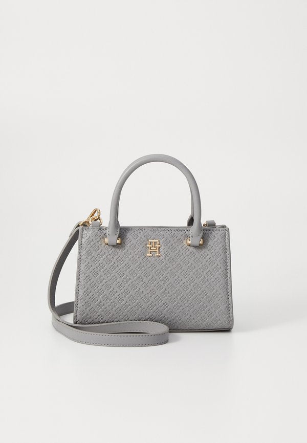 Tommy Hilfiger ETERNITY MICRO TOTE MONO - Handbag - universal grey