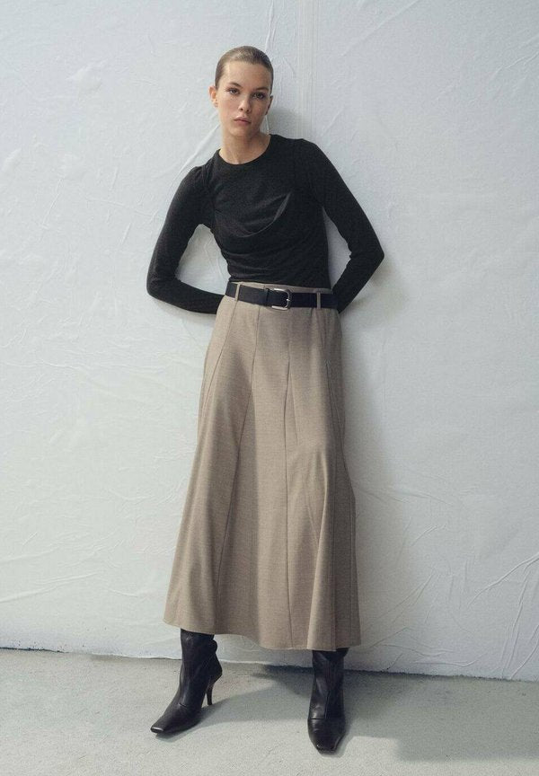 Mango Long sleeved top - dark grey