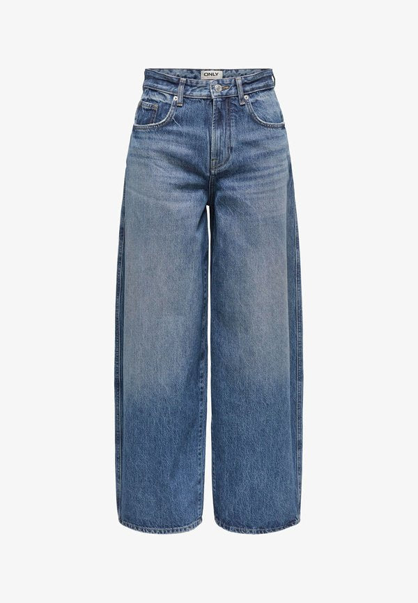 ONLY Loose-fit ONLTAYLOR High waist Barrel Fit - Relaxed fit jeans - dark blue denim