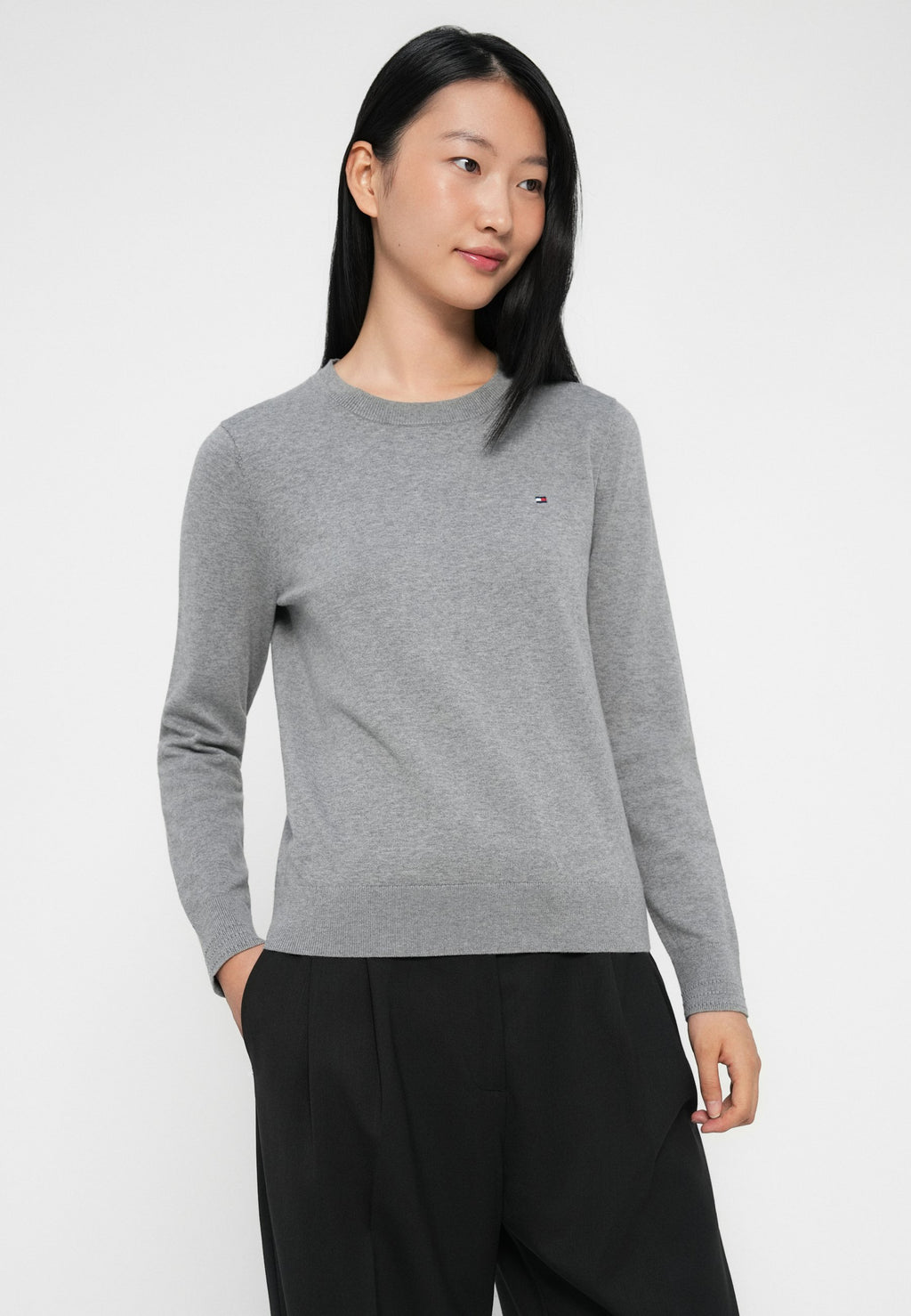 TIMELESS WOOL BLEND RELAXED STRAIGHT TROUSERS Media 5
