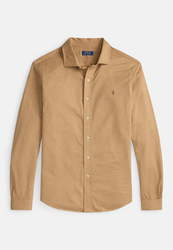 Polo Ralph Lauren Big & Tall HERRINGBONE JERSEY SPREAD-COLLAR SHIRT