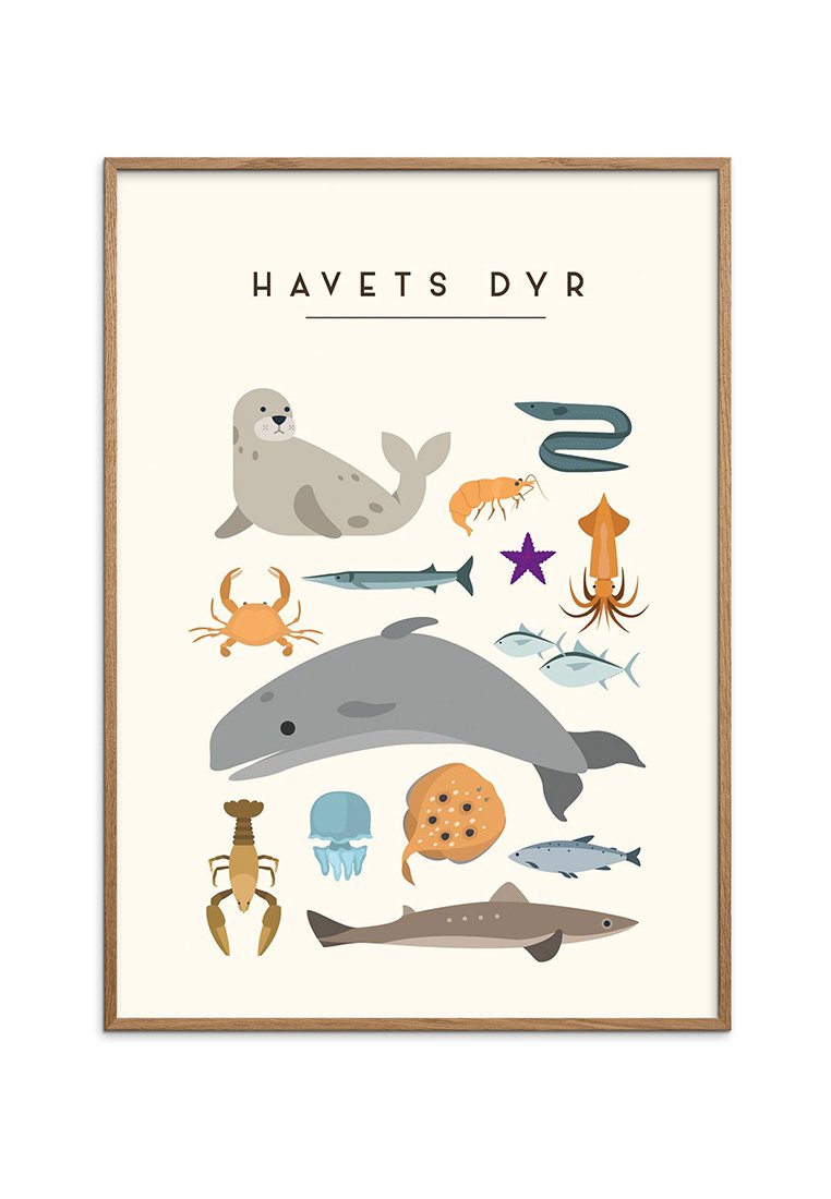 Poster and Frame HAVETS DYR