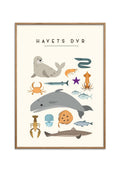Poster and Frame HAVETS DYR