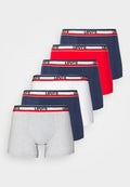 Levi's® MEN LOGO 6 PACK - Boxer briefs - blue/red/grey