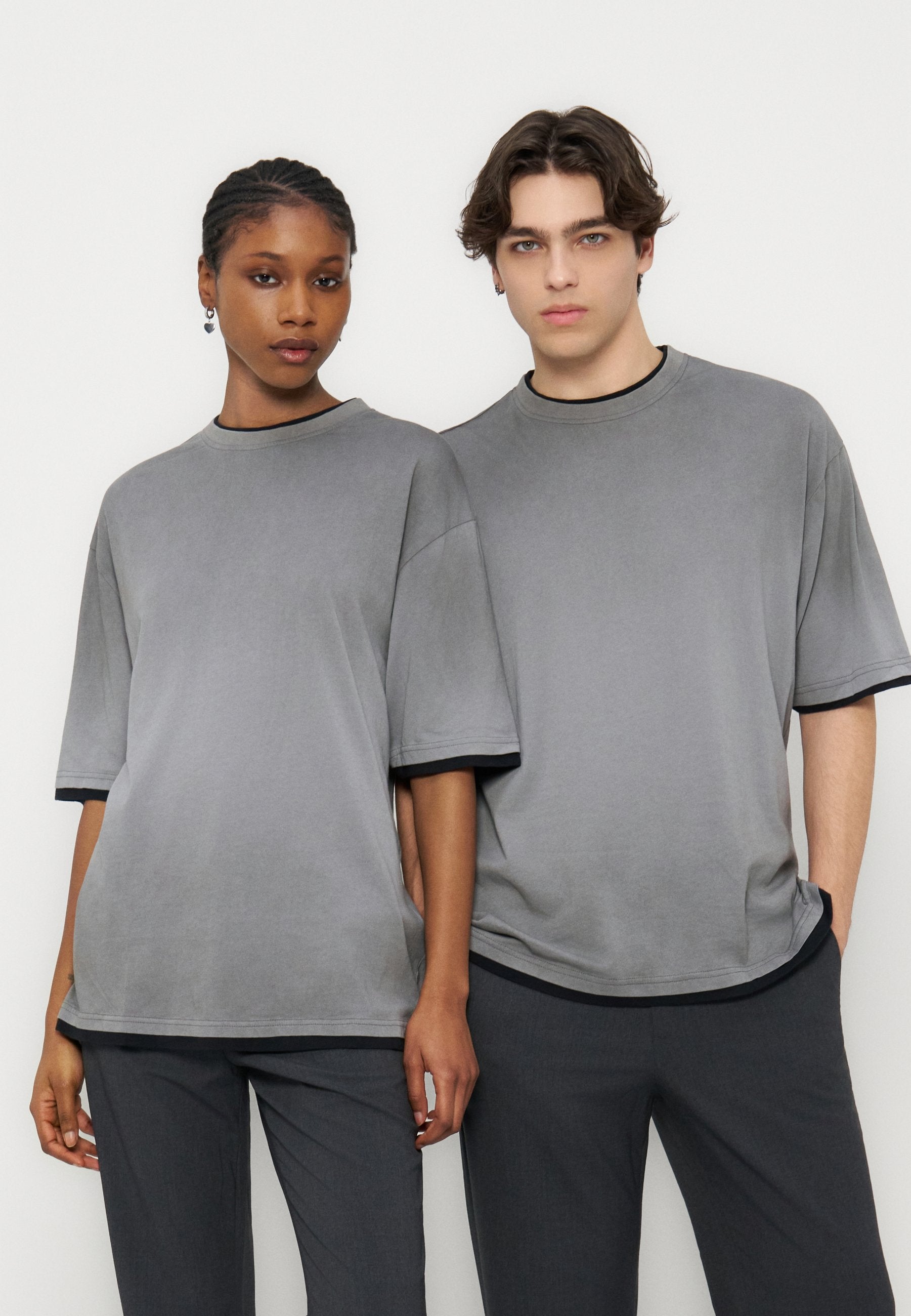 YOURTURN OVERSIZED FIT DOUBLE HEM