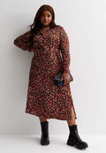 New Look Curves CURVES LEOPARD TIE WAIST