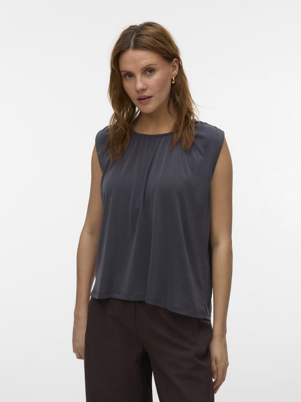 Vero Moda VMFILLI - Print T-shirt - asphalt