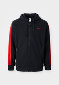 Nike Sportswear HOOD - Zip-up sweatshirt - black/lt crimson