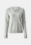 VILA VIRIL V-NECK L/S KNIT TOP - NOOS