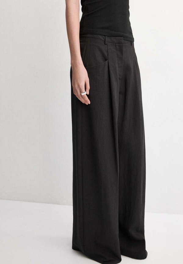 Mango ADULT - Trousers - mottled black