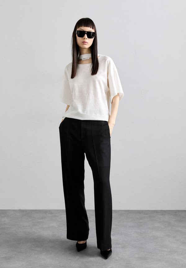 Victoria Beckham WAISTBAND DETAIL STRAIGHT LEG TROUSER