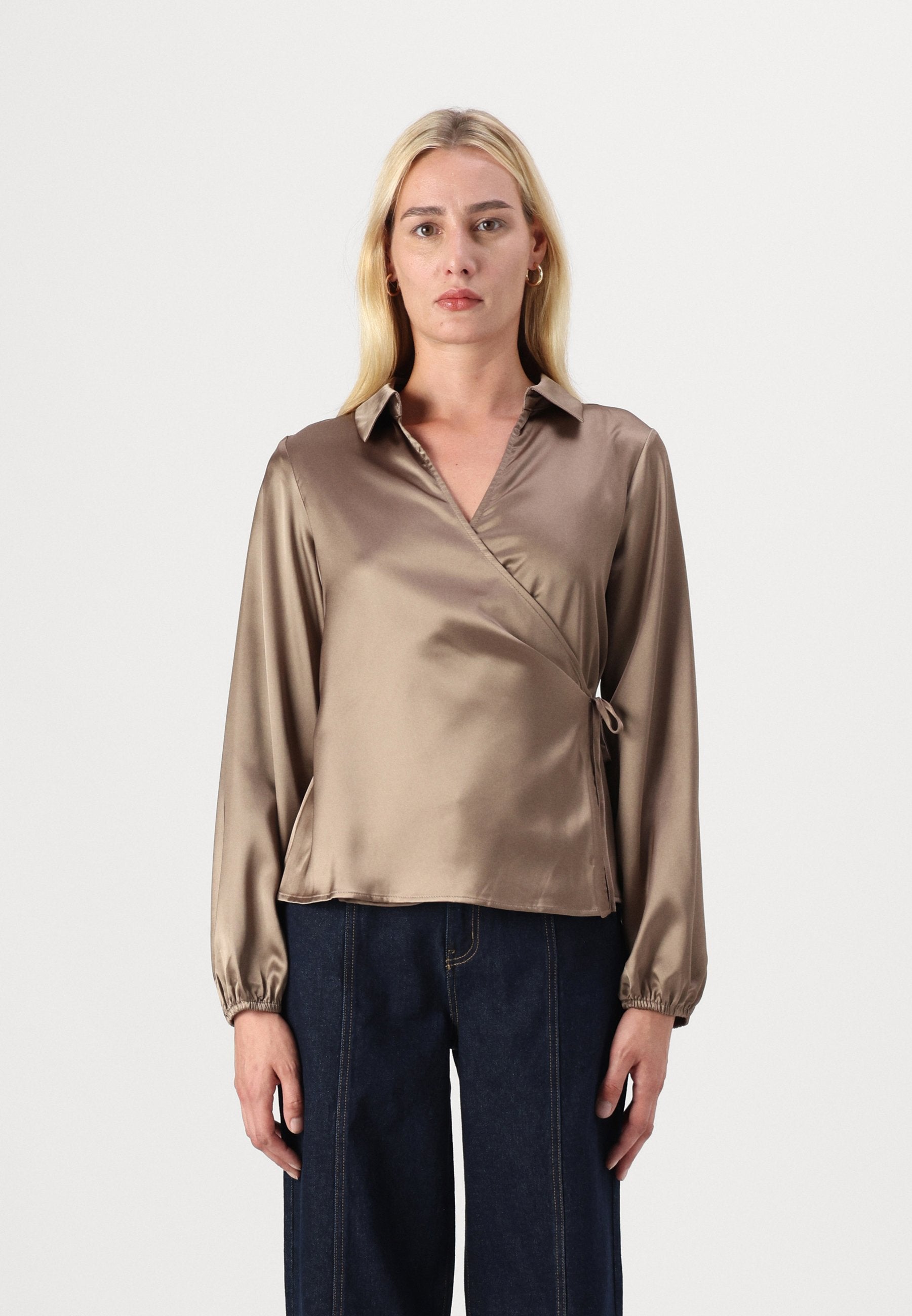 Anna Field Tall WRAPPED OVER COLLAR NECK LONG SLEEVES