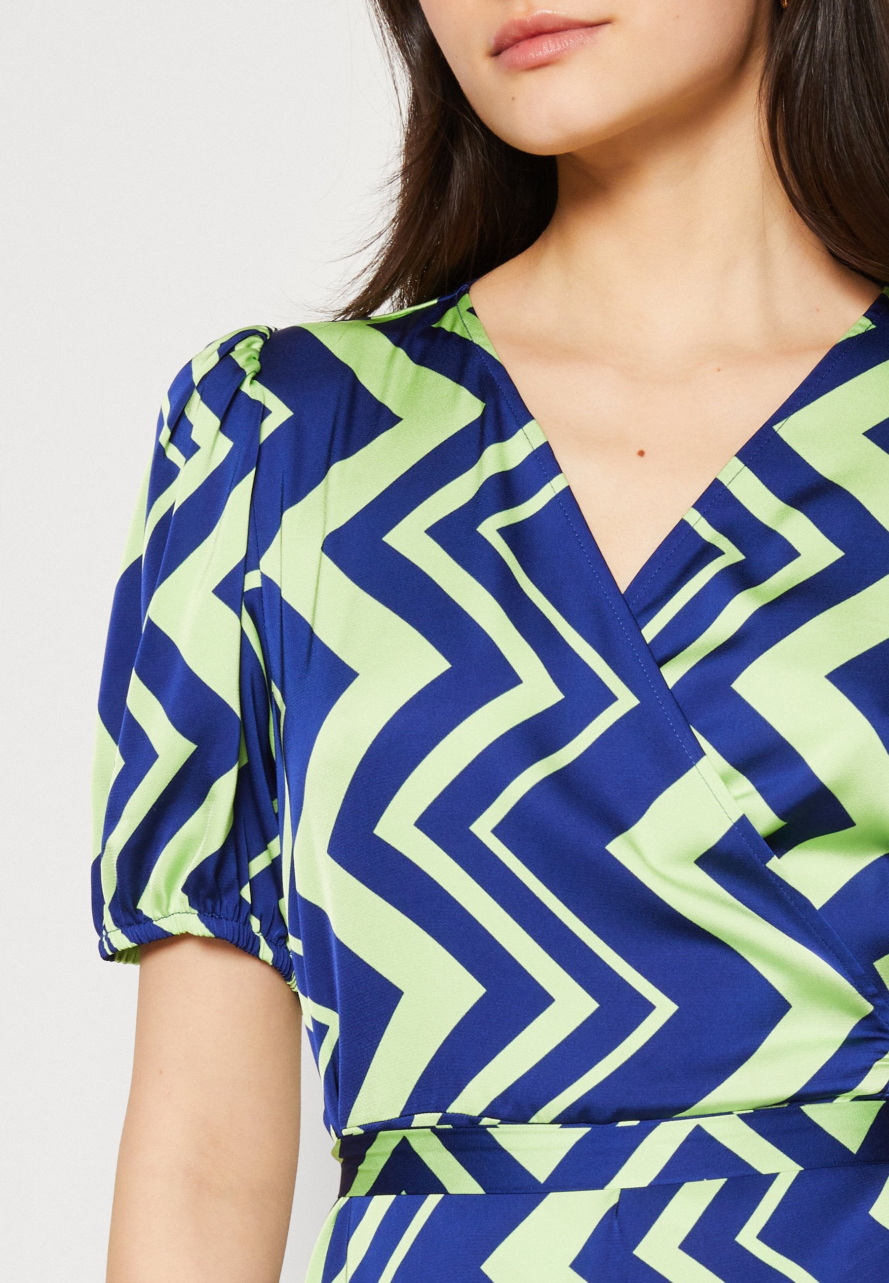 VILA VIHULA WRAP MIDI DRESS