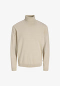 Jack & Jones JJEBASIC KNIT ROLL NECK NOOS - Jumper - moonbeam