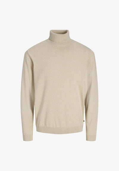 Jack & Jones JJEBASIC KNIT ROLL NECK NOOS - Jumper - moonbeam