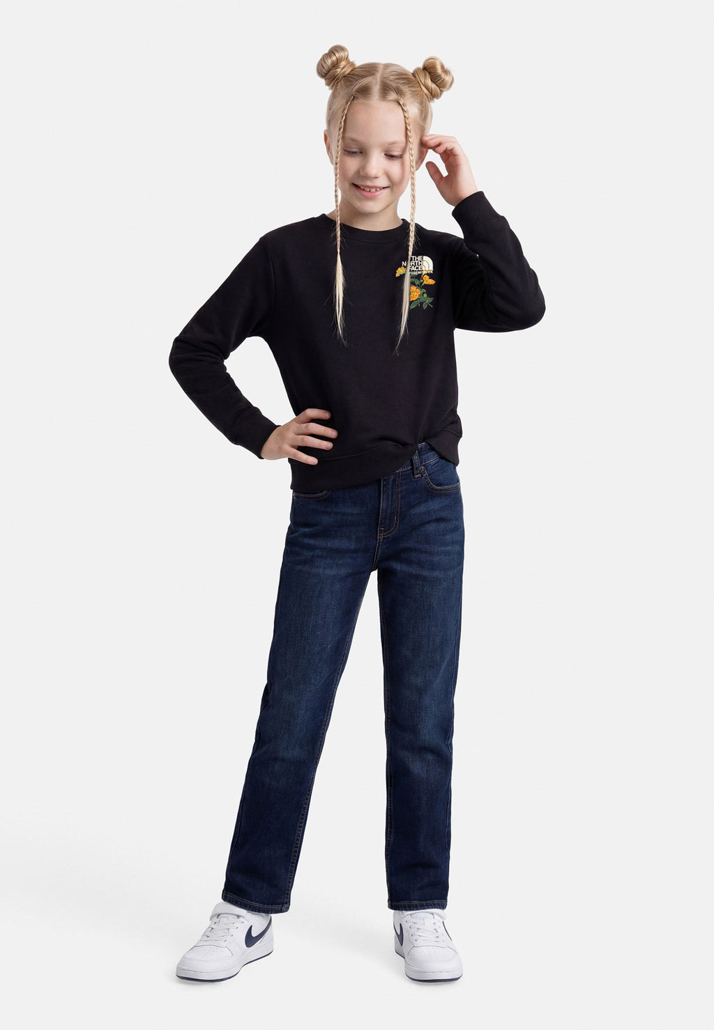 The North Face FLORA RELAXED CREW GRAPHIC