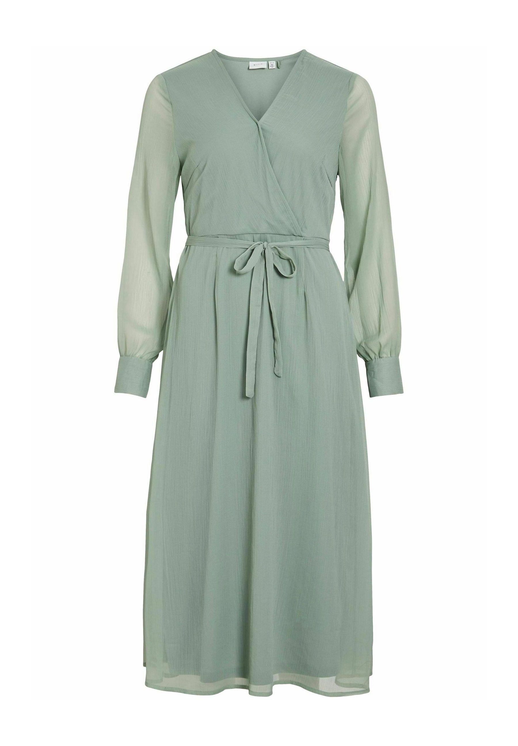 VILA VIFALIA V-NECK L/S MIDI DRESS - NOOS/DC