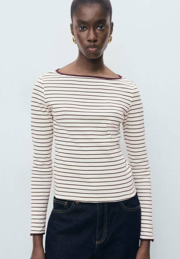 Mango Long sleeved top - bordeaux